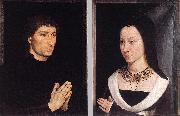 MEMLING, Hans Tommaso Portinari and his Wife wh oil painting on canvas